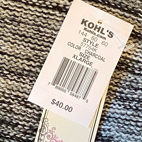 Its Our Time XL Black and White Tweed Knit Vest NWT 0967 - Picture 8 of 11